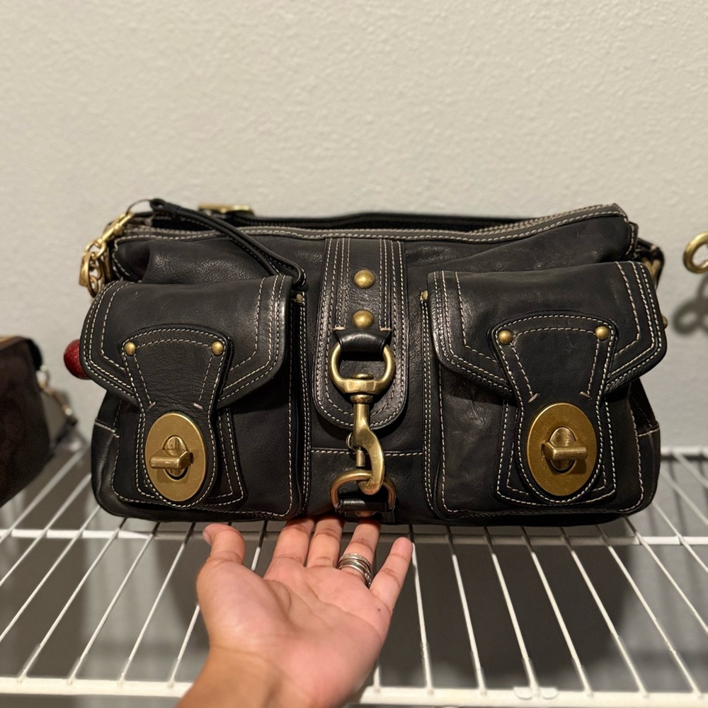 Coach 65 Anniversary Black Legacy Shoulder Bag
